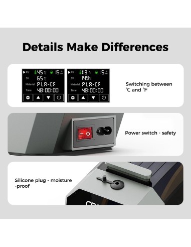 Creality Space Pi | Secador de filamento 3D (1 cámara)