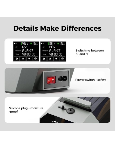 Creality Space Pi | Secador de filamento 3D (1 cámara)